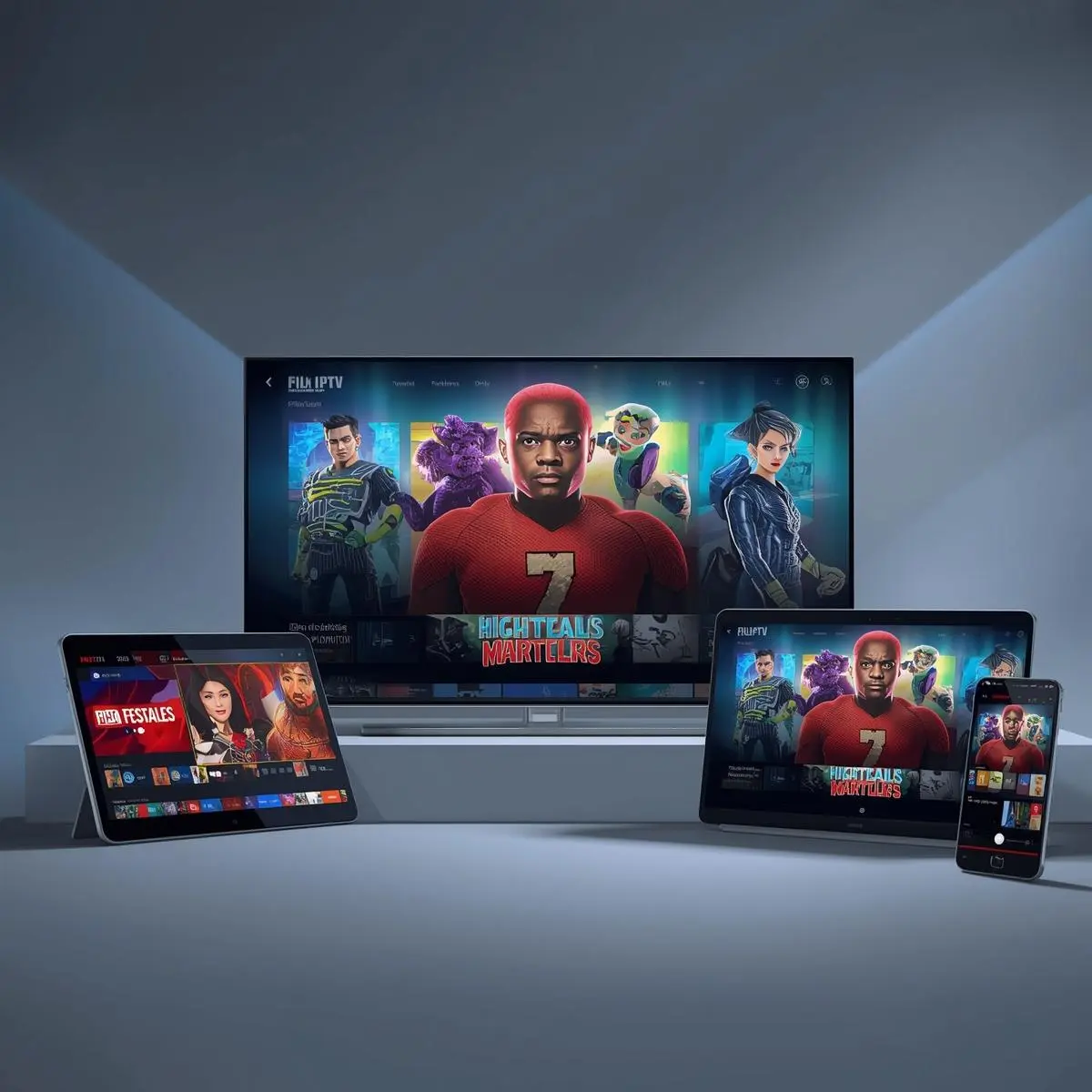 Premium iptv dans plusieurs écrans